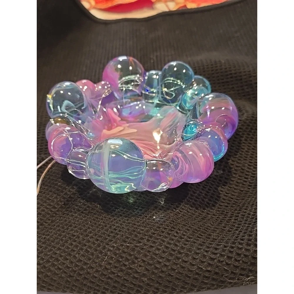 Handmade Resin‎ Bubble Bowl Decoration Keys Gift Wrapped Candy Light Up 656